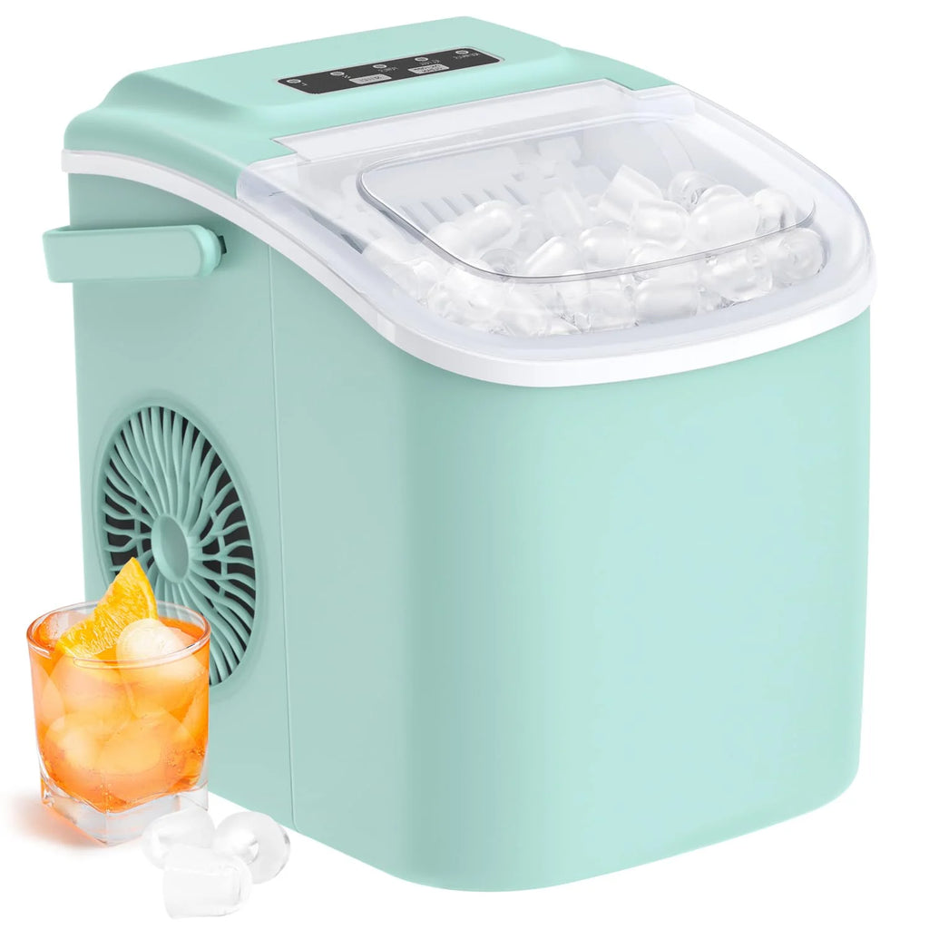 Nugget Ice Maker Countertop, Silonn Chewable Pellet Ice Machine with Self-Cleanin Function, 33lbs/24H Portable Ice Makers for Home Kitchen Officce, Black