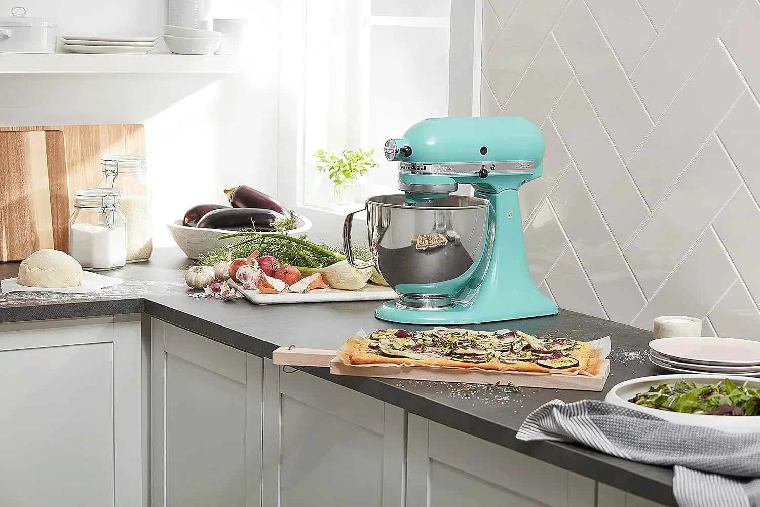 KitchenAid Artisan 5-Quart Tilt-Head Stand Mixer with Pour Flap