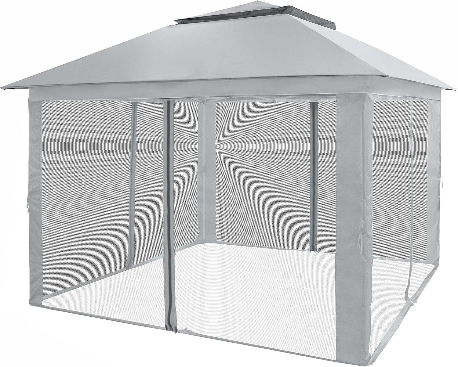 CROWN SHADES 13x13 Pop Up Gazebo, Canopy Tent, Gazebos on Clearance - Outdoor Gazebo for Backyard & Patio Furniture - Carpa Pop Up Tent with Wheeled STO-N-Go Cover Bag (White)